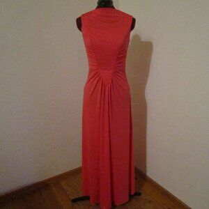 Vintage Alison Ayres Maxi Dress in Coral